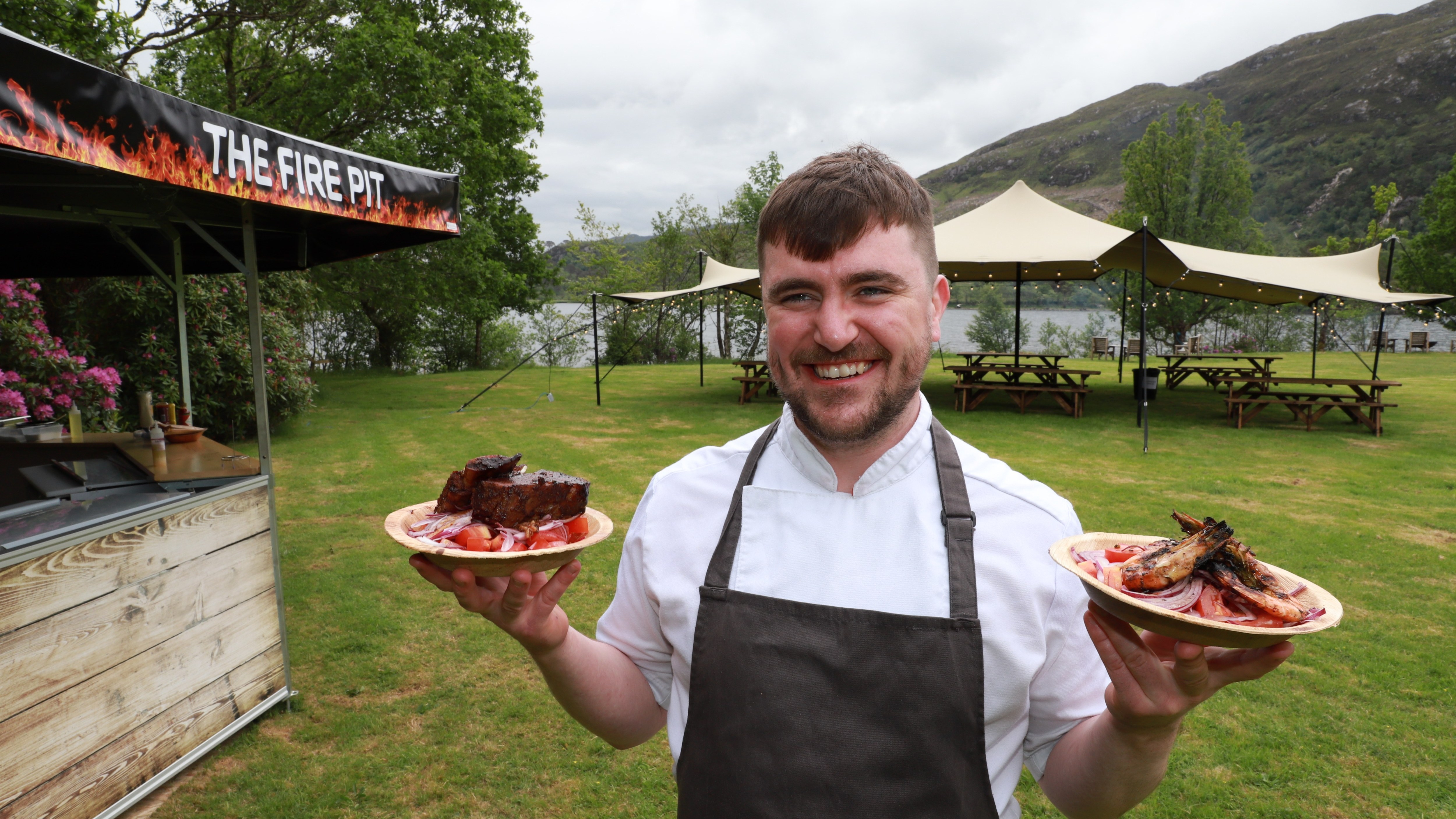 Glenfinnan House hotel has opened a new barbecue area for summer