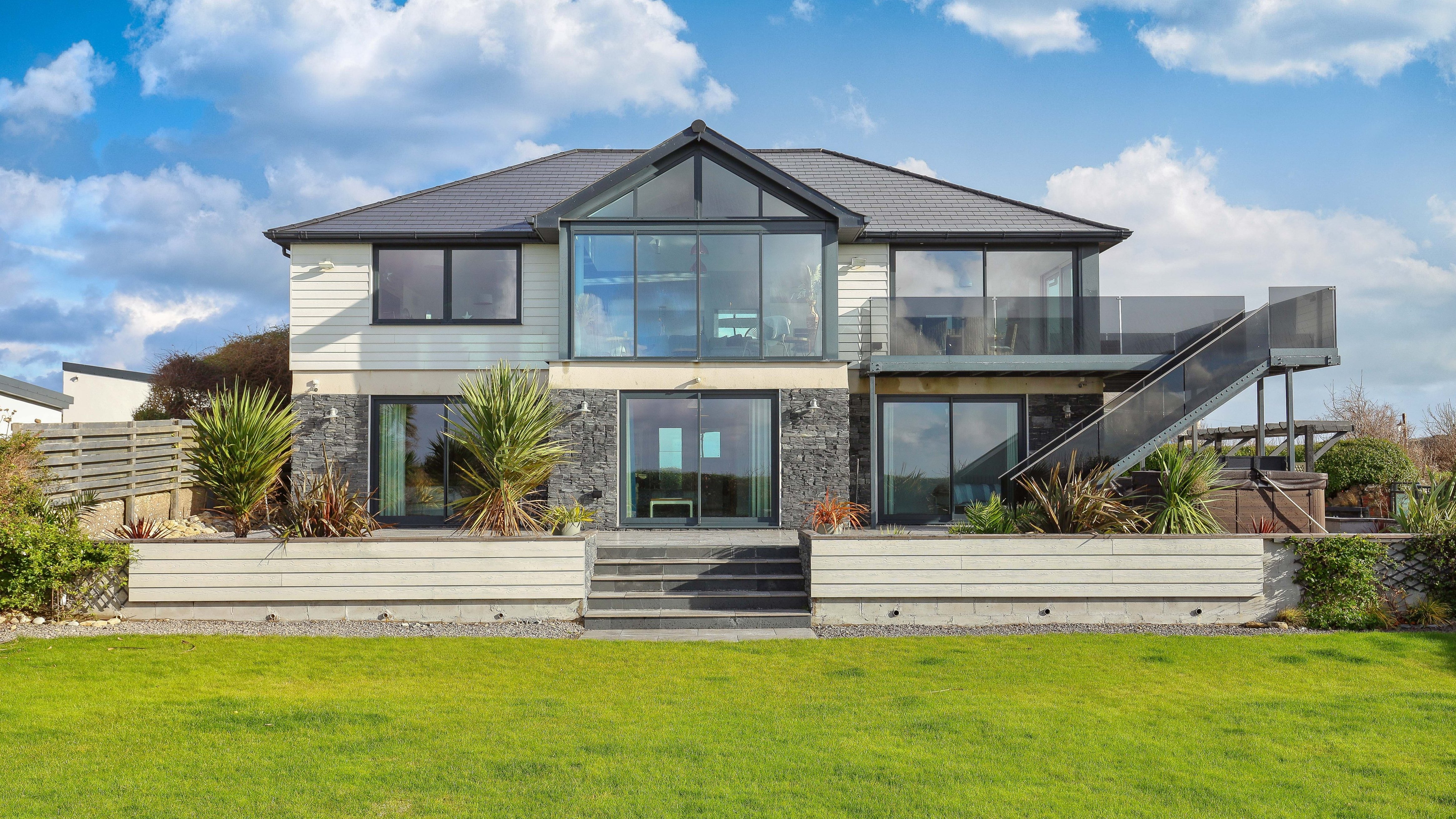 A modern six-bedroom home with views of the Bristol Channel