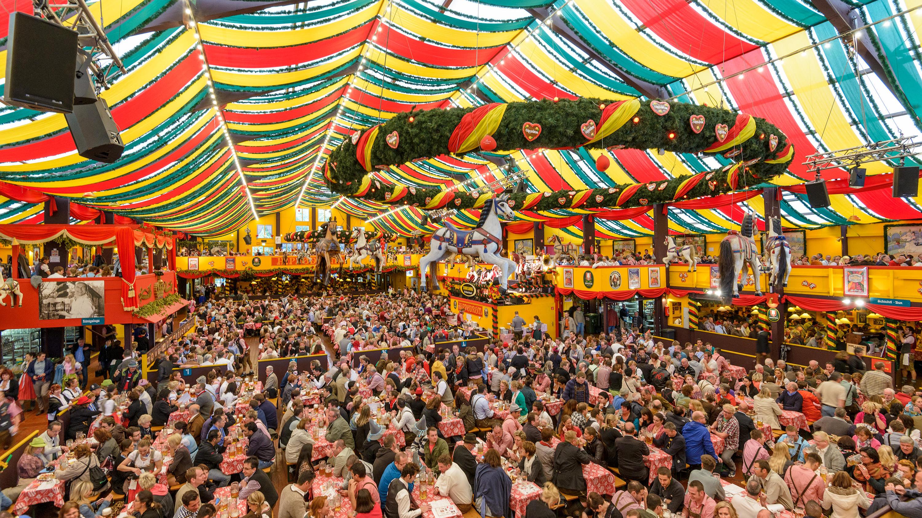 Oktoberfest attracts about six million visitors to Munich every year