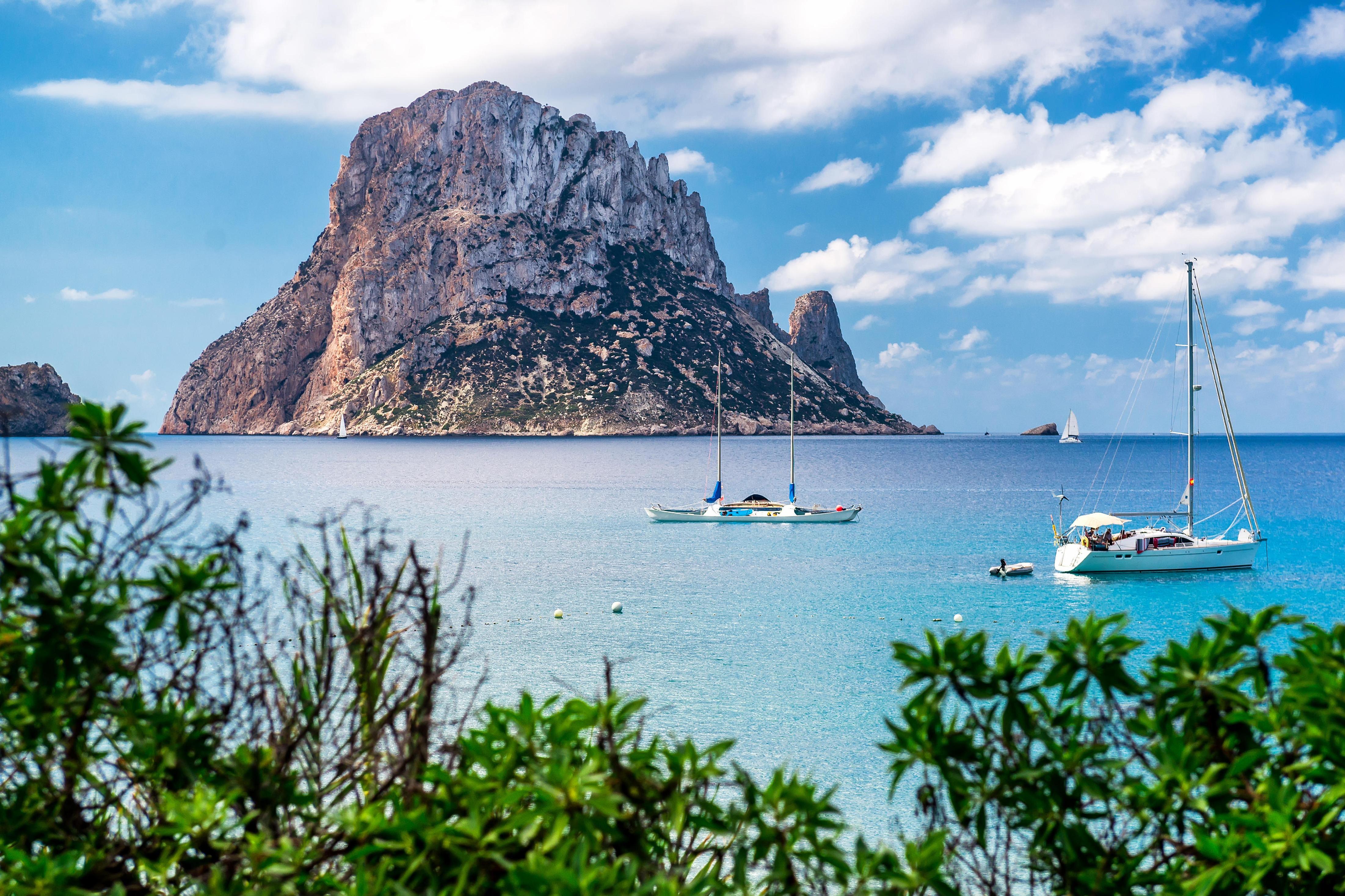 View of Es Vedra island from Ibiza