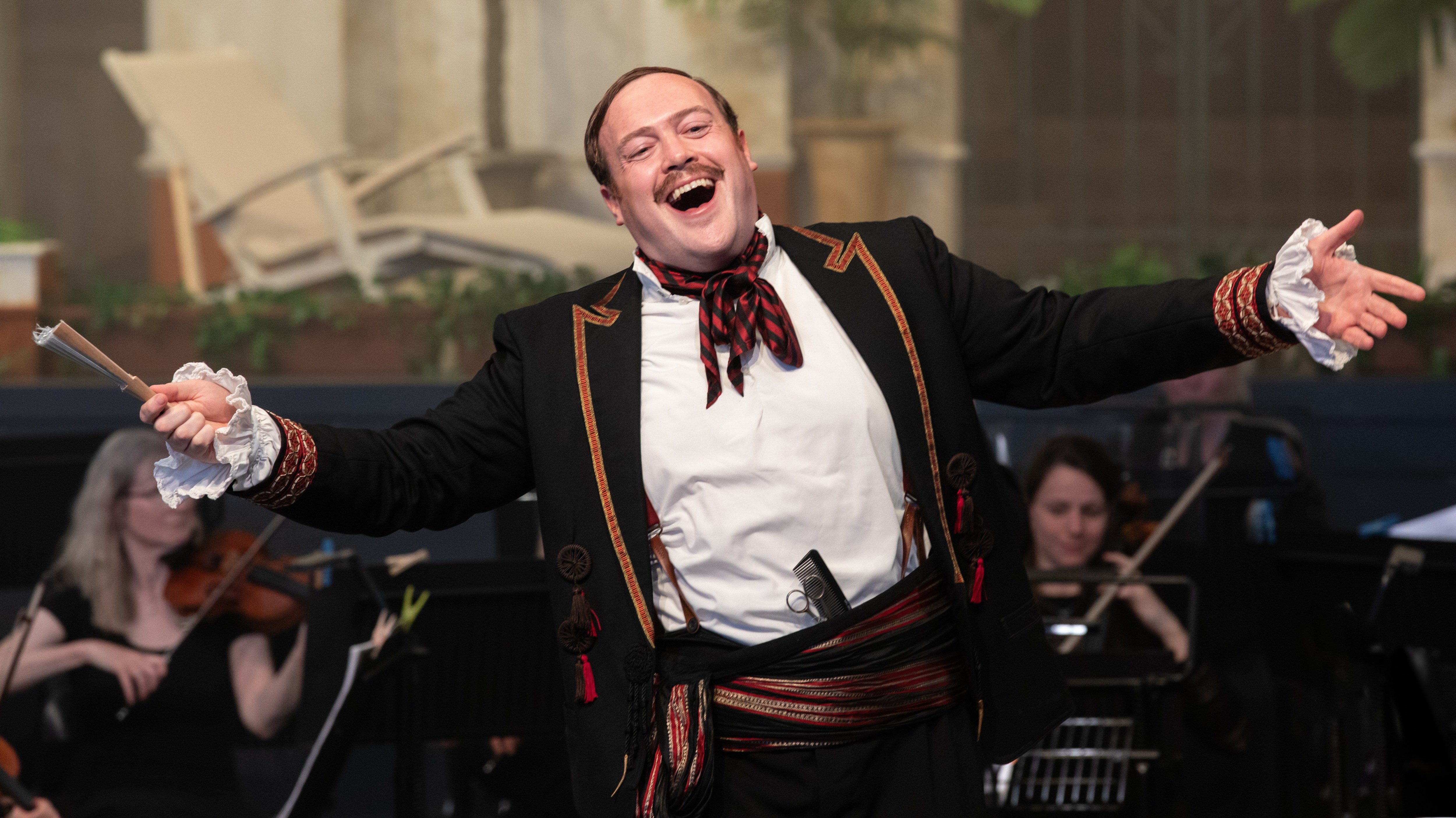 Paul Grant’s Figaro is boisterousness personified