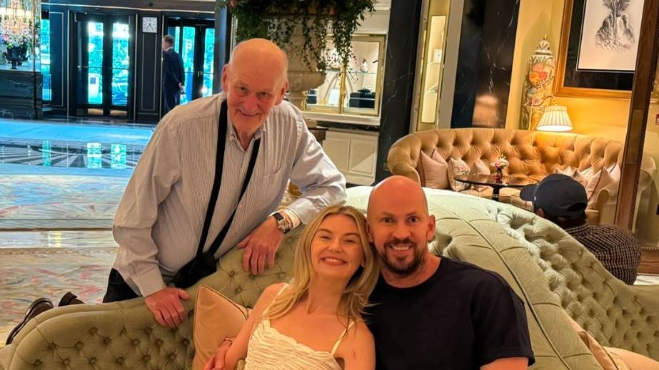 BrewDog co-founder James Watt and Georgia Toffolo, his girlfriend, enjoyed a night out at the Dorchester in London with his dad Jim