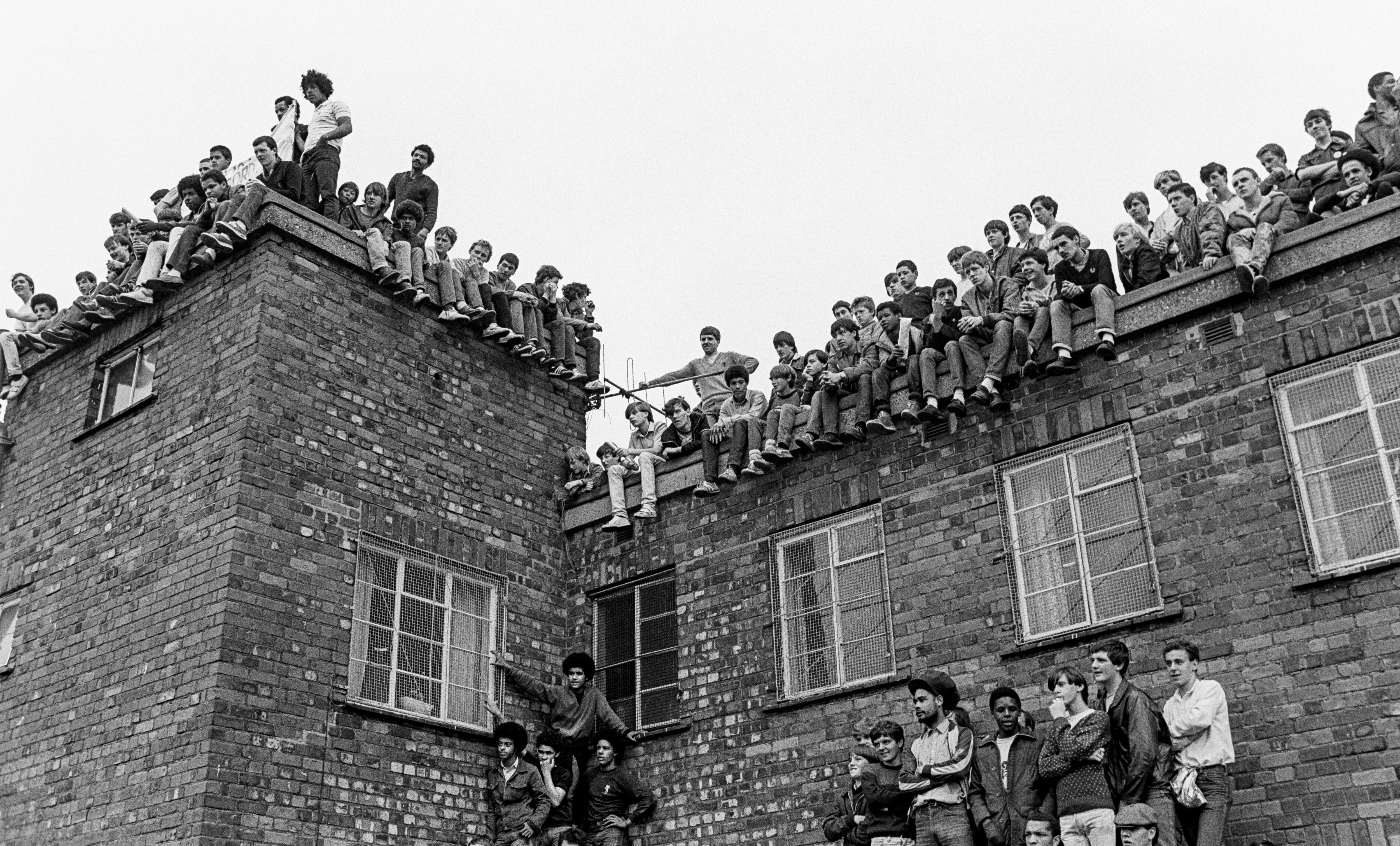 In the wake of the 1981 Toxteth riots in Liverpool, protesters call for the dismissal of the city’s chief constable