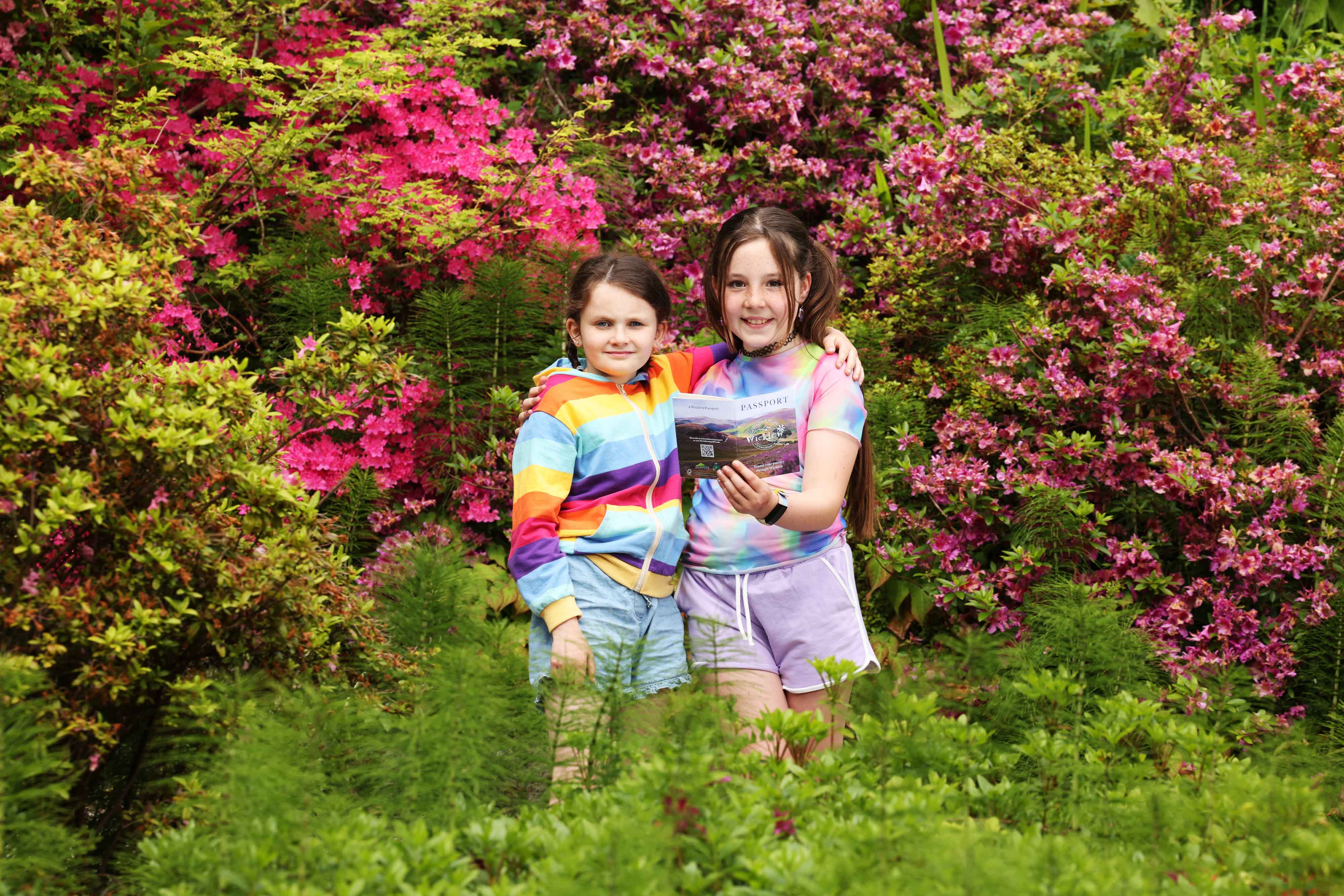 Jane Maloney and Kaia O’Hare celebrate the launch of the Wicklow Passport, an initiative to encourage visitors to head to participating locations