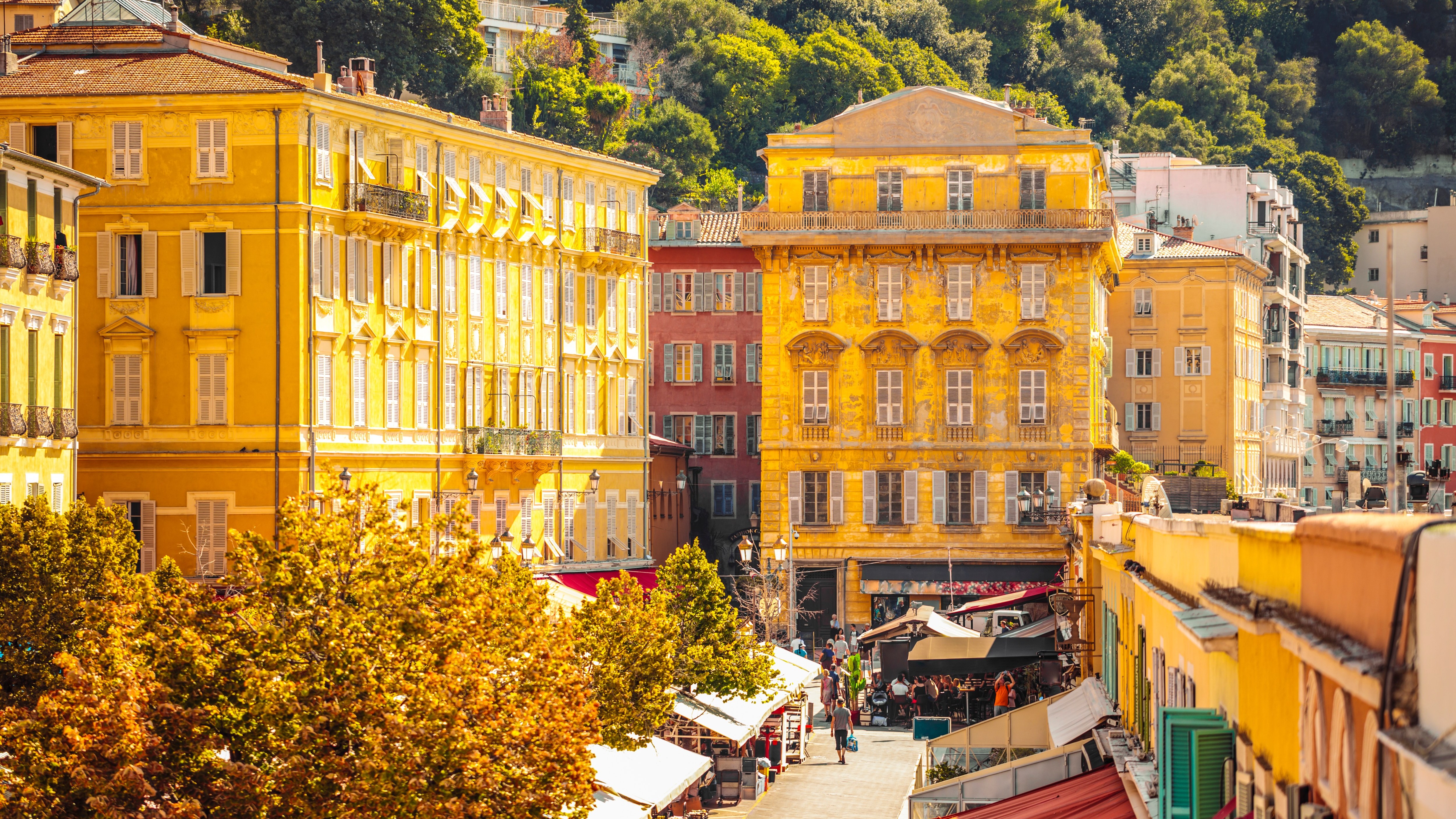 Cours Saleya flower market in Nice