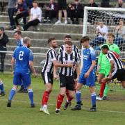 Elliot Wilson celebrates after heading in the equalising goal        Picture: Richard Edmondson