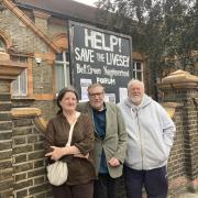 From left: Julia Webb, Alan Hall and Martin Rowles outside the Livesey Hall in Sydenham (photo: Robert Firth)