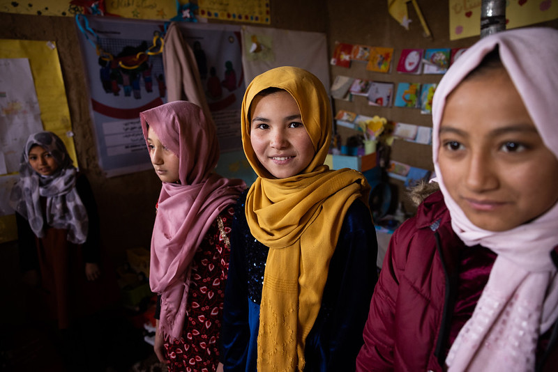 Girls in a classroom