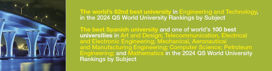 the best Spanish university, and one of the world's top 20 in Architecture, and one of the world's top 30 in Civil and Structural Engineering, in the 2022 QS World University Rankings by Subject.