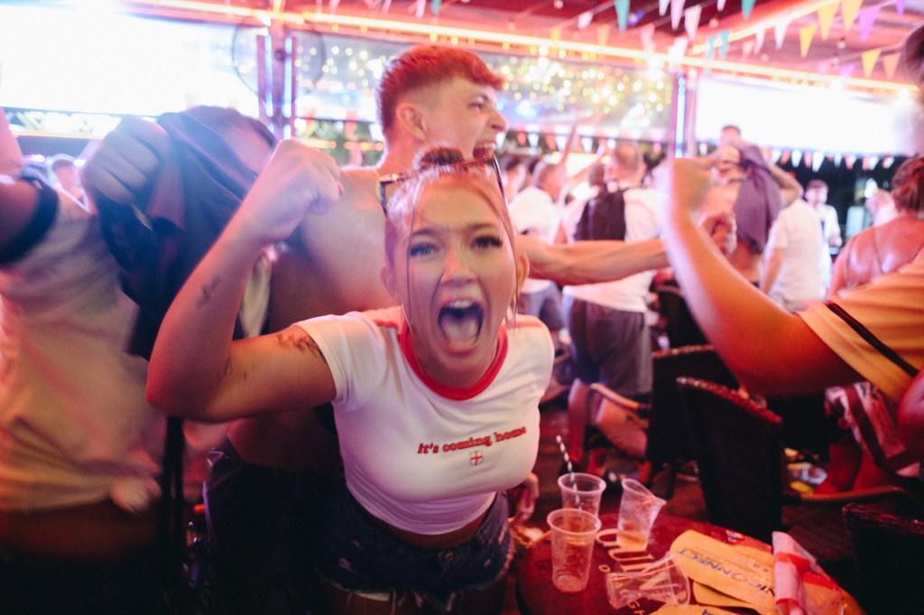 Watching the Euro 2024 Final with England Fans in Benidorm