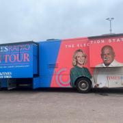 The Times Radio election bus