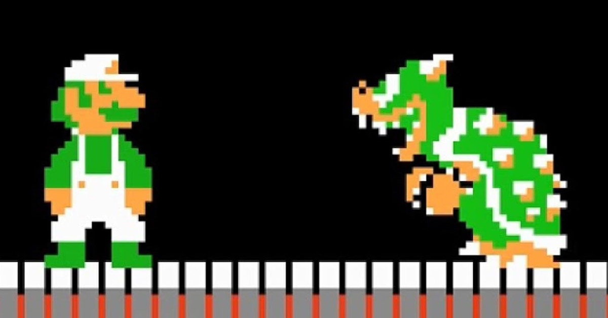 This is how far Mario ran and swam to save the Princess