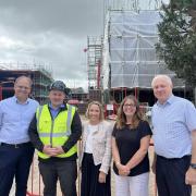 (L to R) Dr Gary Branfield, Richard Williams, Helen Morgan MP, Jody Dennis, and Dr Tim Lyttle.