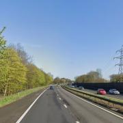 The HGV blocked one lane between junctions 8 and 7 of the A1(M).