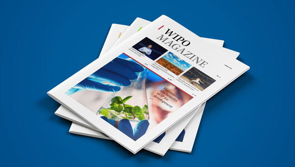 several print editions of the WIPO Magazine