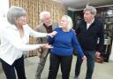 Sue Smith (Jean), Martin Bourne (Wilfred), Sue Hawkins (Cecily) and Nigel Hales (Reggie)