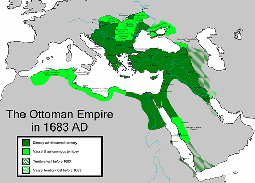 The Greatest Extent of the Ottoman Empire in Europe (1683 CE)