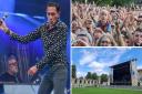 Rick Witter of Shed Seven performing in front of thousands at York Museum Gardens earlier this month