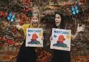 Worrying times: Story Craft Theatre’s Janet Bruce, left, and Cassie Vallance to present four half-term Crafty Tales sessions built around The Worrysaurus