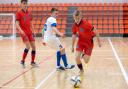 York's Jed Devine in action against Estonia yesterday afternoon.