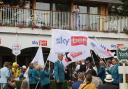 Sky Bet flags at the races