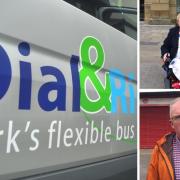 A council report recommends that a new Dial and Ride-type service should be commissioned for York. Left,  top, Flick Williams; bottom, Stephen Fenton Image: Supplied