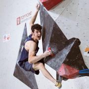 Hamish McArthur, who is part of the Olympic rock climbing squad for Team GB.