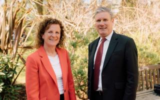 Claire Douglas And Sir Keir Starmer. Image: Labour Party