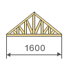 Cálculo de las cerchas de madera triangulares.