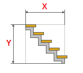 Zigzag bowstring hmanga welded metal staircase chhut dan