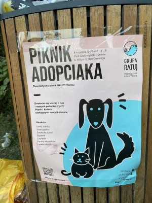 bachus - Od godziny 11.00 dzisiaj tj. w niedzielę „Piknik adopciaka” przy Górce Żołni...