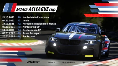 ACLeague - Zapowiedź sezonu M240i ACLeague CUP

Drodzy ligowicze. Mamy przyjemność ...