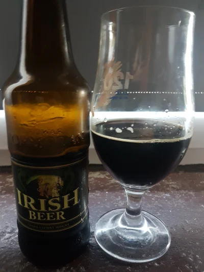 MrFisherman - Kolejne piffko na dziś to czarne jak śmierć Irish Beer z browaru Kormor...