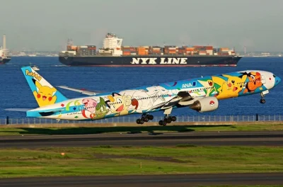 saldatoreafilo - Nippon airways #lotnictwo #boeing777 #pokemon #pokemongo