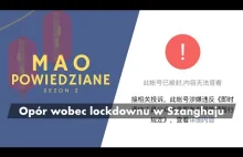 Opór wobec lockdownu w Szanghaju