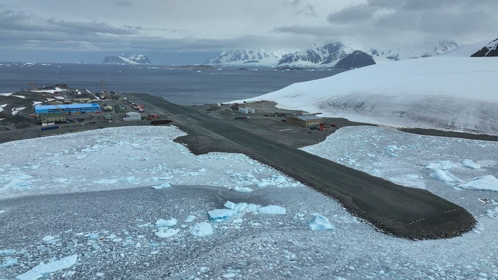 The airstrip at Rothera Research Station in Antarctica (Credit: BAM)