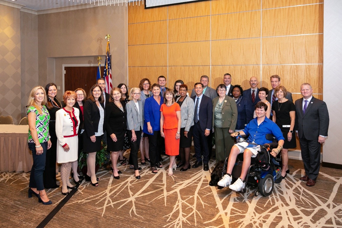 Family Caregiving Advisory Council group photo with Lance Robertson, Administrator and Assistant Secretary for Aging, Administration for Community Living