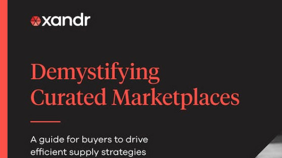The words Demystifying Curated Marketplaces: A Guide for Buyers to Drive Efficient Supply Strategies over a black background.