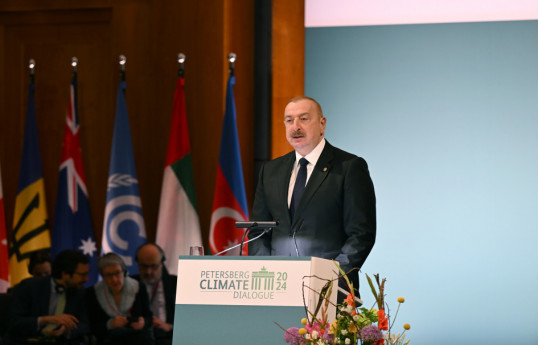 Azərbaycan Prezidenti: COP29-a ev sahibliyinə yekdilliklə seçilməyimiz yaşıl enerji sahəsində gördüyümüz işlərin tanınmasıdır