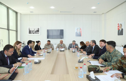 Ağdamda Minalardan və partlamamış hərbi sursatlardan təmizləmə üzrə  İşçi qrupun iclası keçirilib - FOTO 