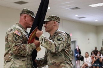 The 1st Mission Support Command welcomes new commanding officer