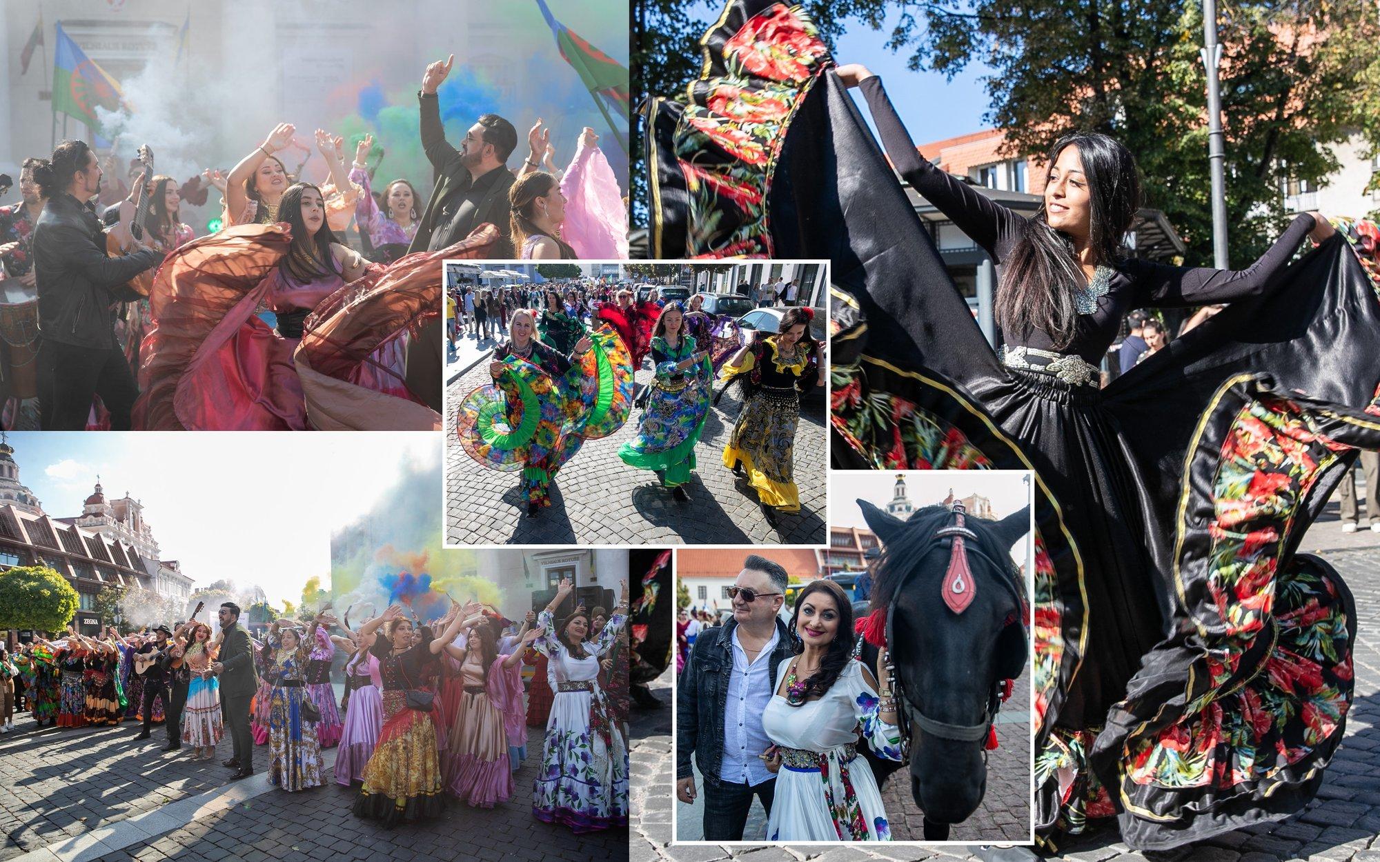 Sostinės gatves spalvomis nudažė tarptautinis romų festivalis „Gypsy fest“: eisenoje – netikėtos staigmenos