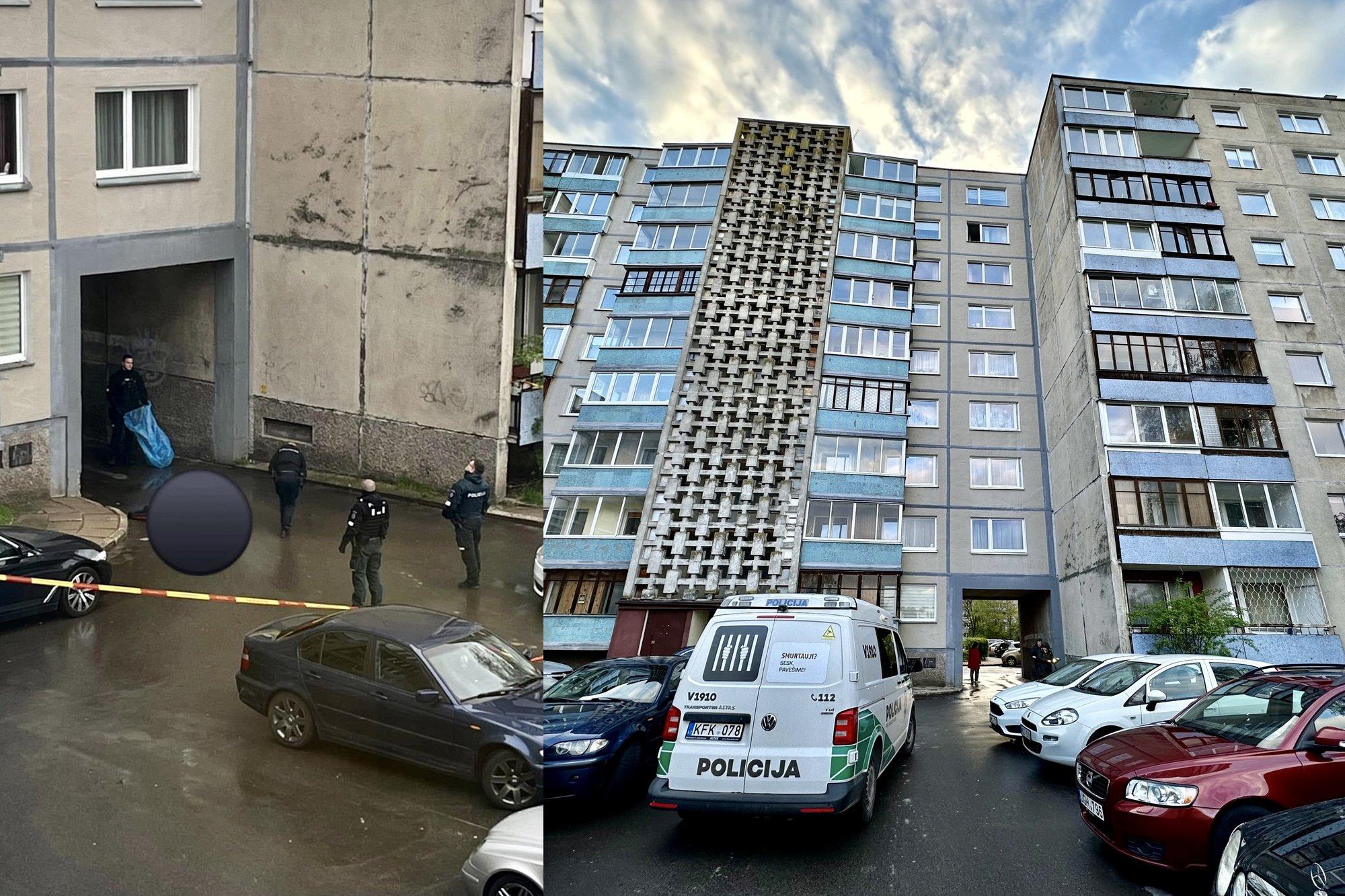 Prie daugiabučio Vilniuje rastas iš 8 aukšto iškritęs ir mirtinai susižalojęs vyras