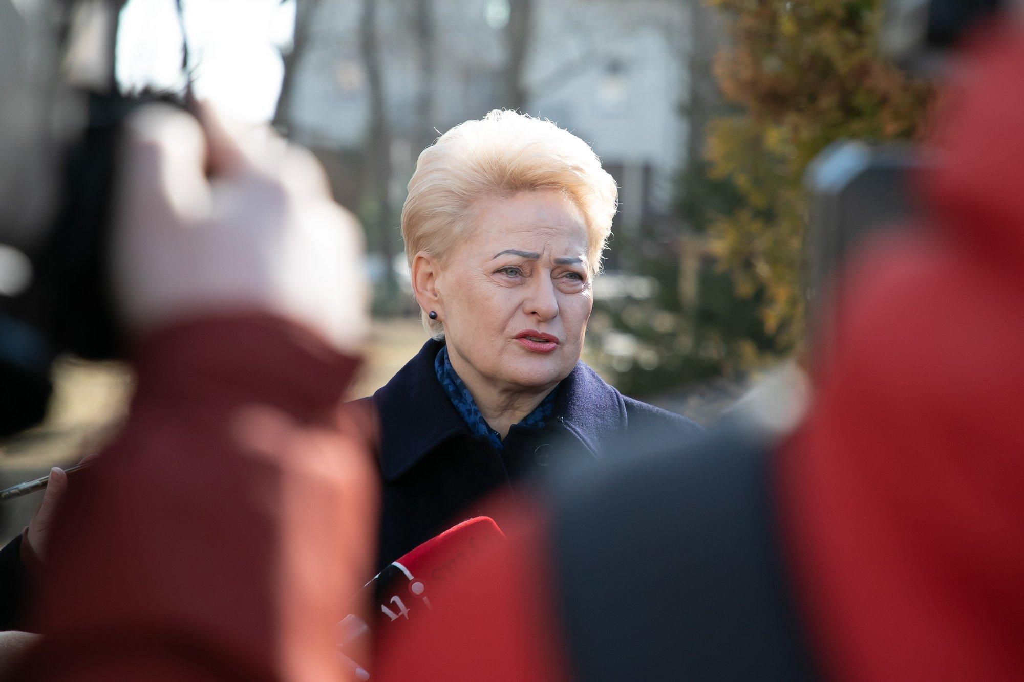 Iš Grybauskaitės – įspėjimas dėl JAV rinkimų baigties