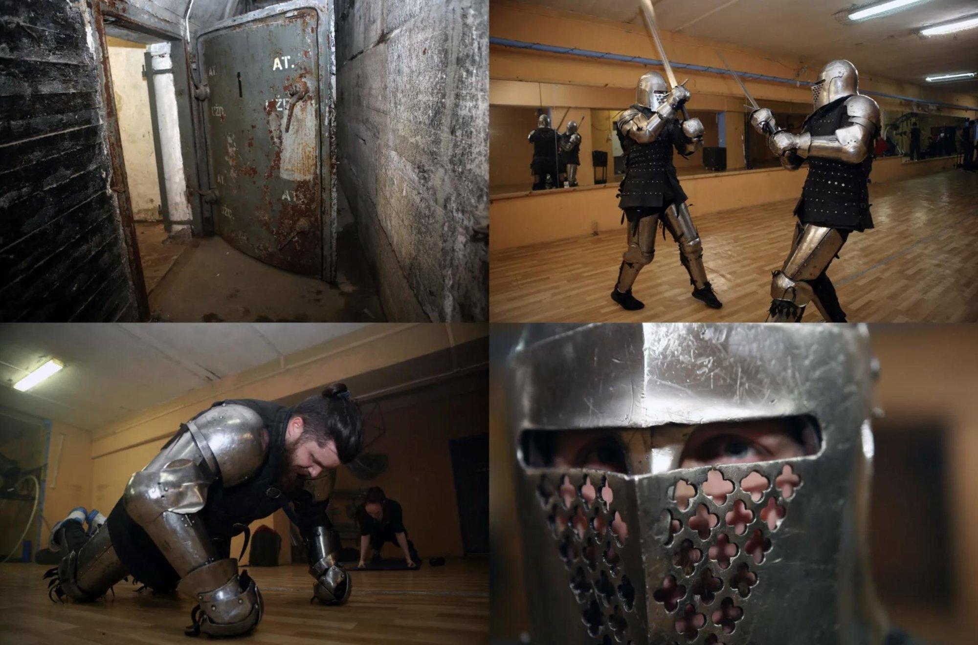 Kauno viduramžių riteriai kovoms ruošiasi atominiame bunkeryje