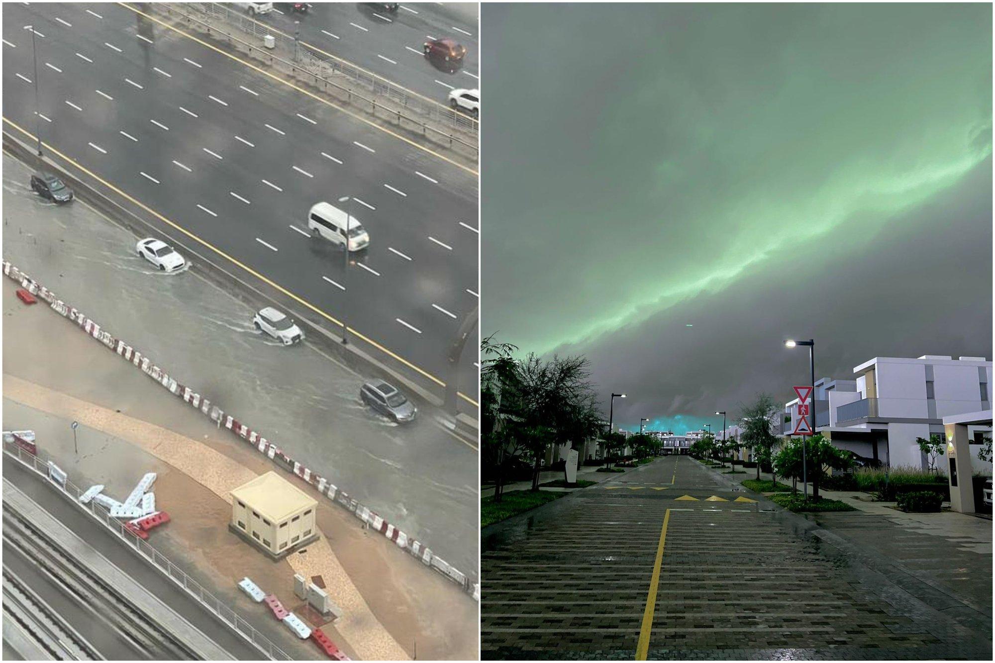 Užtvindytame Dubajuje gyvenančios lietuvės: dangus nusidažė keista spalva, lijo taip, kad miestas visiškai paralyžiuotas