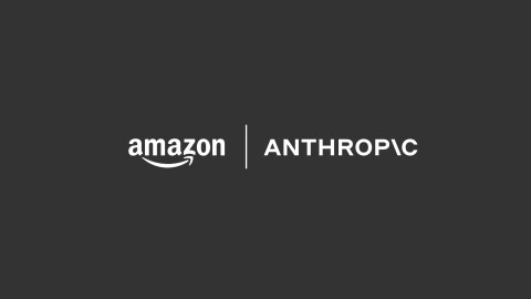 Amazon logo next to Anthropic logo.