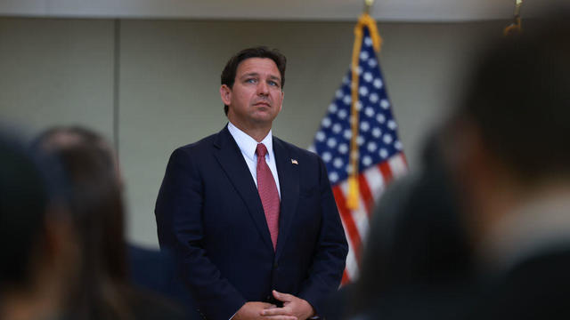 Florida Governor DeSantis Holds Press Conference In Miami 