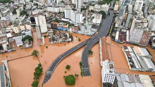Flooding due to heavy rains in Porto Alegre in Rio Grande do Sul state 