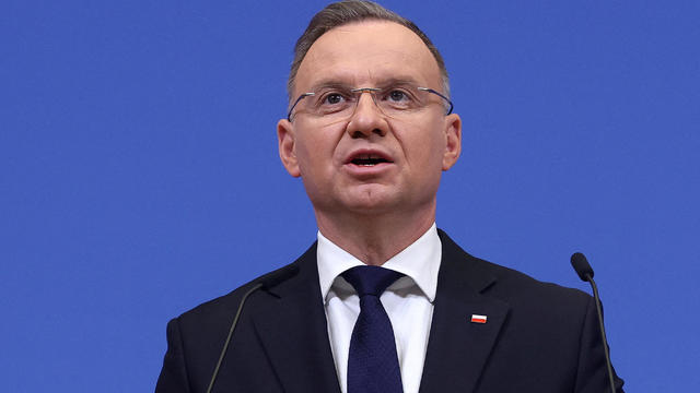 FILE PHOTO: Polish President Duda visits the NATO headquarters in Brussels 